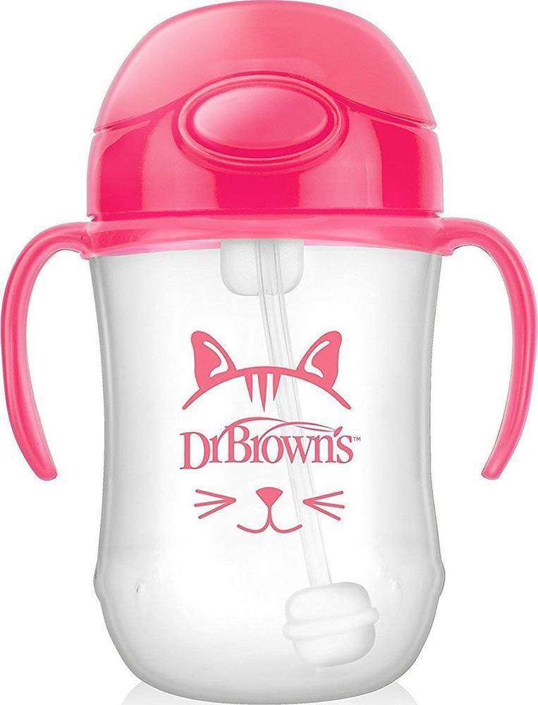 ΚΥΠΕΛΛΟ DR.BROWN'S ΜΕ ΕΥΠΛΑΣΤΟ ΚΑΛΑΜΑΚΙ 270 ML ΡΟΖ