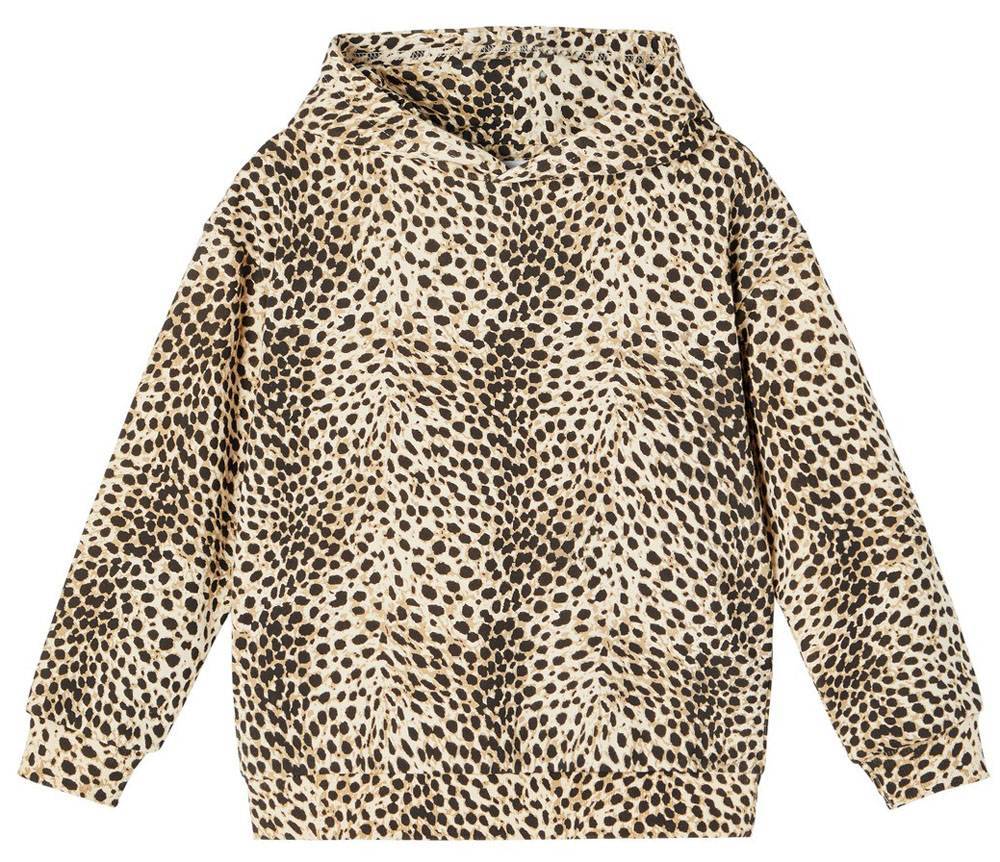 NAME IT HOODIE NAME IT 13193809 NKFNUBIT ΛΕΟΠΑΡ ΜΠΕΖ/ΜΑΥΡΟ (134-140 CM)-(9-10 ΕΤΩΝ)