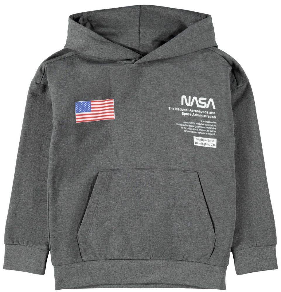 NAME IT HOODIE NAME IT 13196656 NKMNASA ΣΚΟΥΡΟ ΓΚΡΙ ΜΕΛΑΝΖΕ (134-140 CM)-(9-10 ΕΤΩΝ)