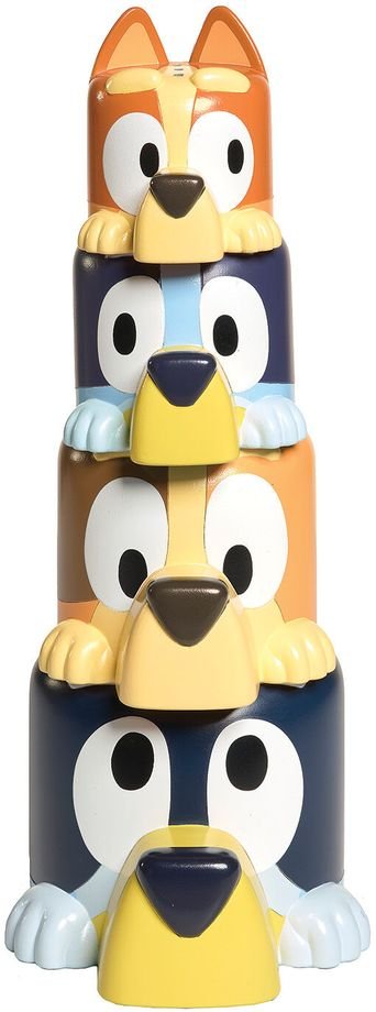 TOMY TOOMIES ΒΡΕΦΙΚΟ ΠΑΙΧΝΙΔΙ ΜΠΑΝΙΟΥ TOMY TOOMIES ΟΙΚΟΓΕΝΕΙΑ BLUEY ΠΥΡΑΜΙΔΑ (18+ ΜΗΝΩΝ)