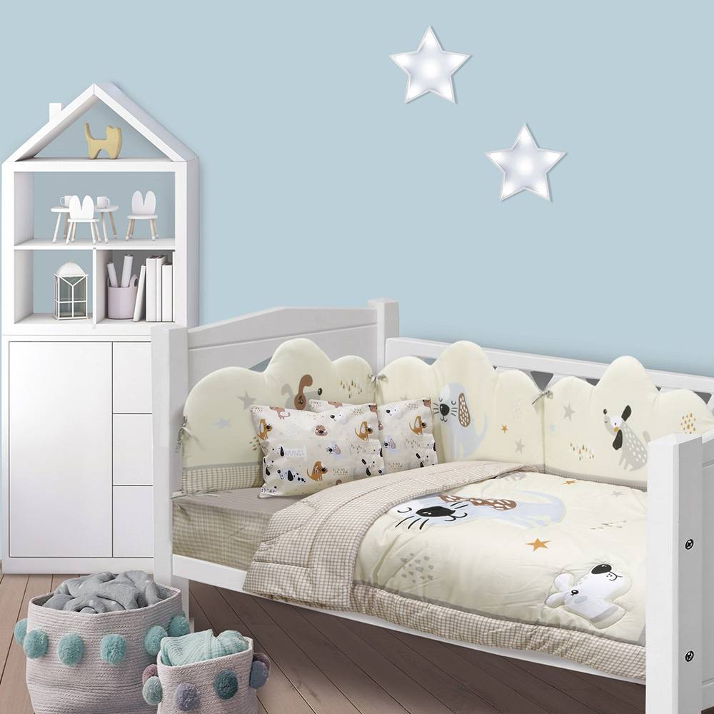 DAS HOME ΠΑΠΛΩΜΑ DAS HOME BABY FUN DIGITAL 4766 ΜΠΕΖ ΓΚΡΙ 110X150CM