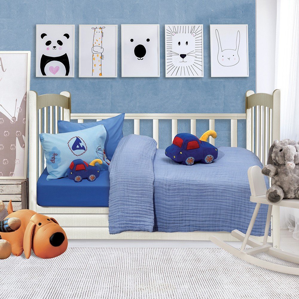 DAS HOME ΚΟΥΒΕΡΤΑ ΑΓΚΑΛΙΑΣ DAS HOME 80X110 RELAX 6475 ΜΠΛΕ