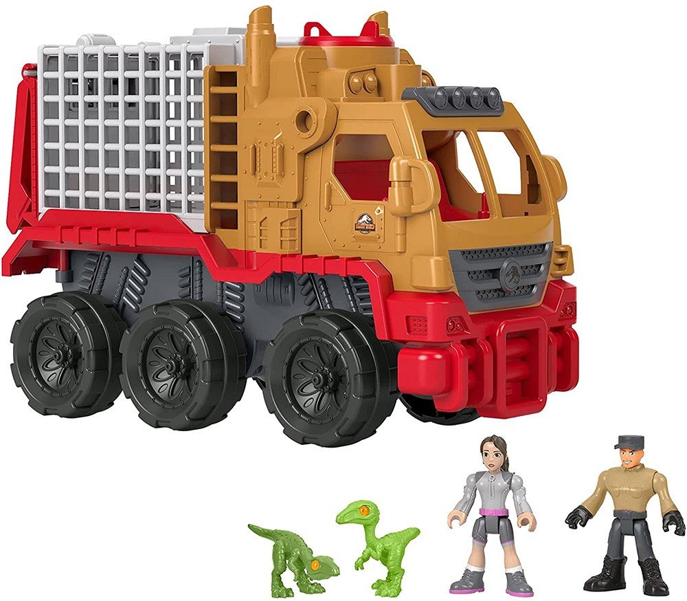 FISHER-PRICE IMAGINEXT JURASSIC WORLD-ΦΟΡΤΗΓΟ ΚΛΟΥΒΙ ΔΕΙΝΟΣΑΥΡΩΝ ΚΑΙ ΓΙΑΖ (HCH97)