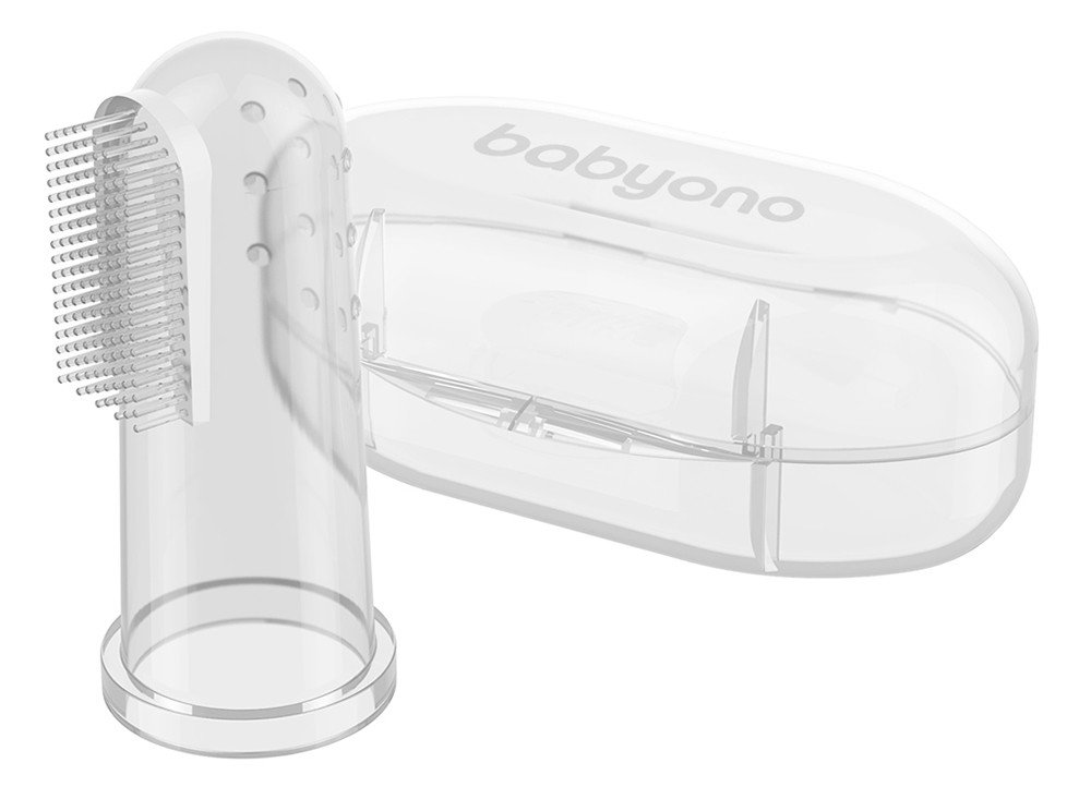 BABYONO ΒΡΕΦΙΚΗ ΔΑΚΤΥΛΙΚΗ ΟΔΟΝΤΟΒΟΥΡΤΣΑ ΔΙΑΦΑΝΗ BABYONO