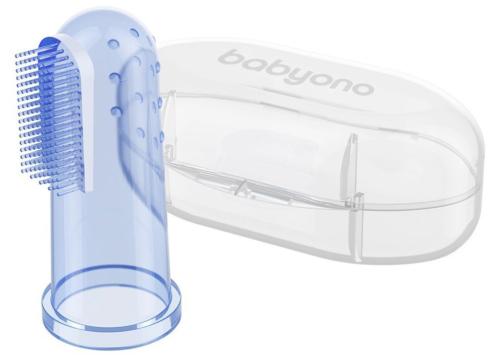 BABYONO ΒΡΕΦΙΚΗ ΔΑΚΤΥΛΙΚΗ ΟΔΟΝΤΟΒΟΥΡΤΣΑ ΜΠΛΕ BABYONO