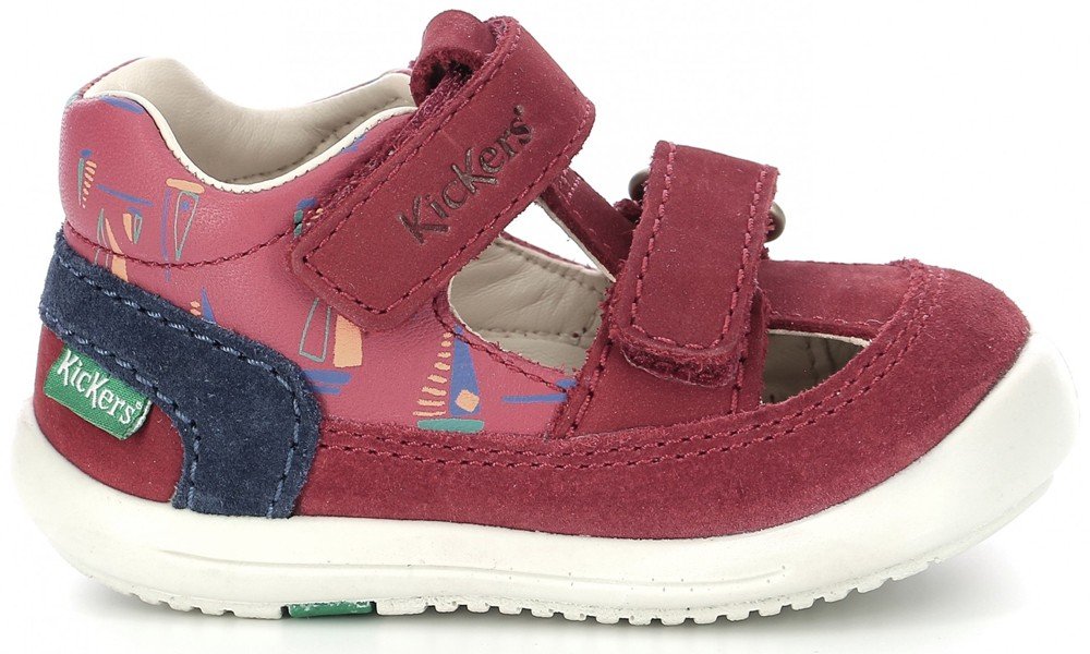 KICKERS ΠΑΠΟΥΤΣΟΠΕΔΙΛΑ KICKERS KID 692396 ΚΟΚΚΙΝΟ/ΜΠΛΕ (EU:23)