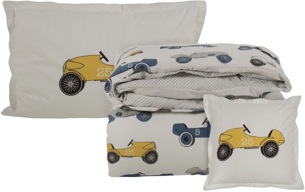 DAS HOME ΣΕΤ ΚΟΥΒΕΡΛΙ DAS HOME MONO KID 4799 ΕΚΡΟΥ/ΜΠΛΕ/ΓΚΡΙ/ΩΧΡΑ 160X240CM 3ΤΜΧ