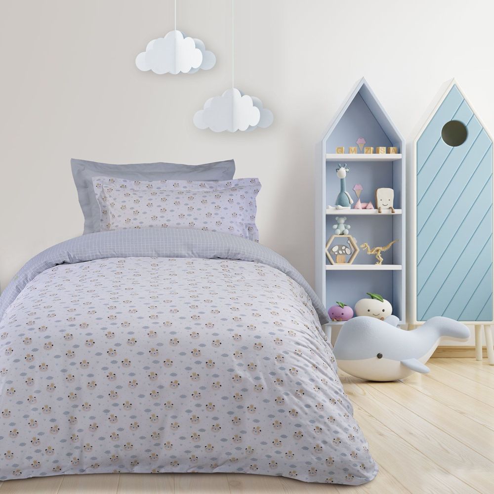 DAS HOME ΣΕΤ ΣΕΝΤΟΝΙΑ DAS HOME MONΑ KID 4808 ΜΠΕΖ/ΓΚΡΙ/ΛΕΥΚΟ 170X260CM 3ΤΜΧ