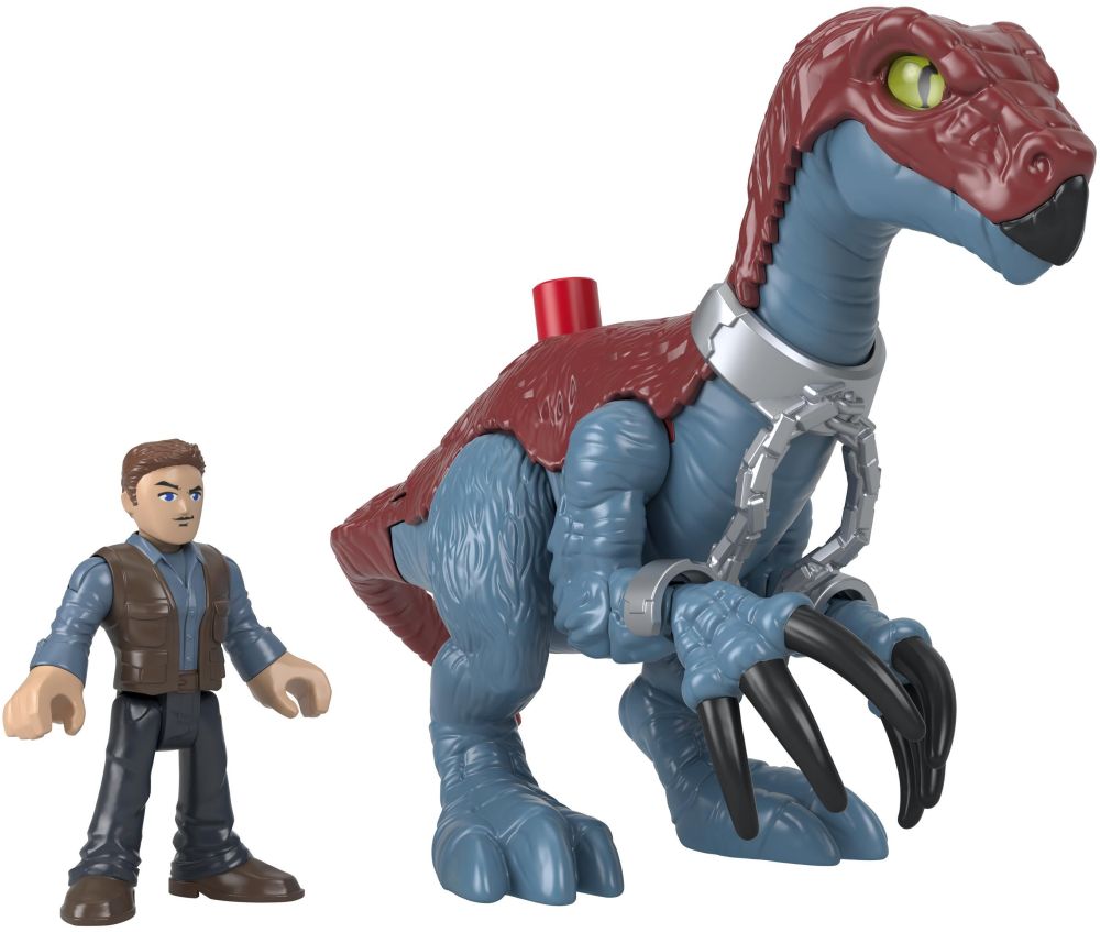 FISHER-PRICE IMAGINEXT - JURASSIC WORLD 3 - ΔΕΙΝΟΣΑΥΡΟΣ ΚΑΙ ΦΙΓΟΥΡΑ (GVV63)