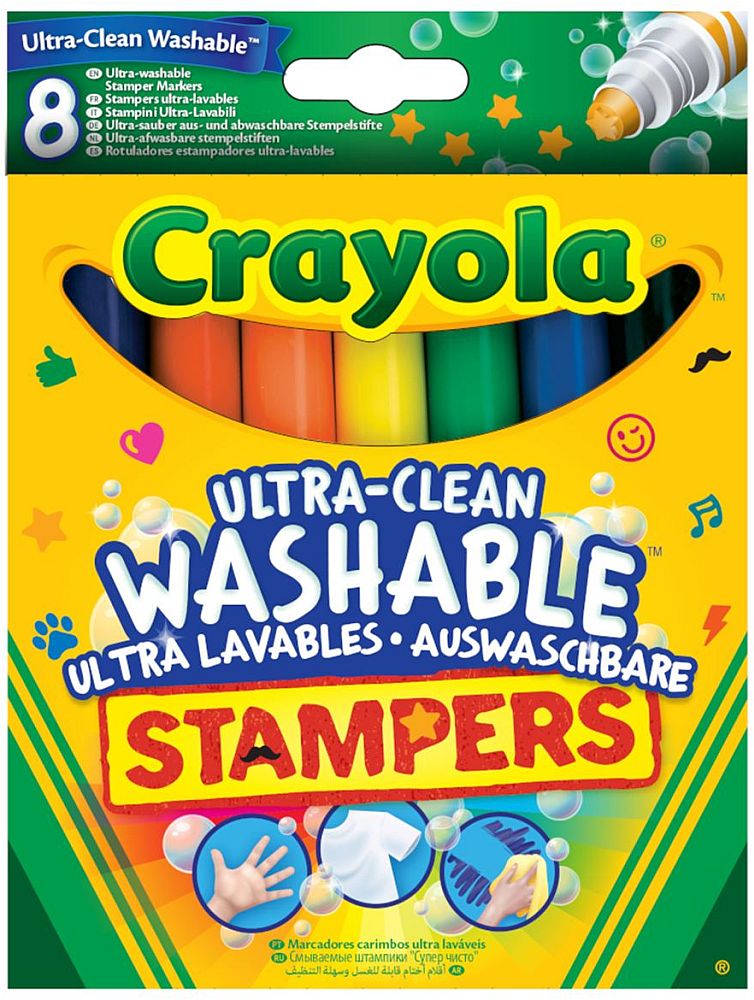 CRAYOLA CRAYOLA ΠΛΕΝΟΜΕΝΟΙ ΜΑΡΚΑΔΟΡΟΙ ΣΦΡΑΓΙΔΑΚΙΑ 8TMX (58-8129)