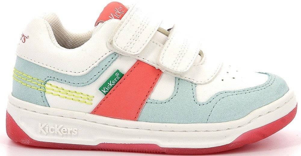 SNEAKERS KICKERS KALIDO 910862 ΛΕΥΚΟ/ΡΟΖ/ΜΠΛΕ (EU:29)