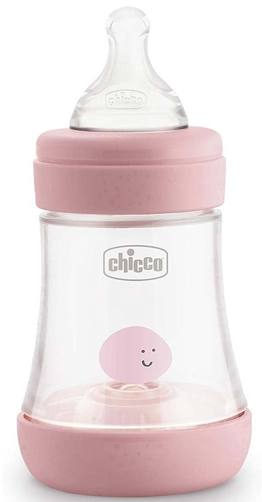 CHICCO ΜΠΙΜΠΕΡΟ ΠΛΑΣΤΙΚΟ CHICCO PERFECT 5 ΡΟΖ 150ML 0M+