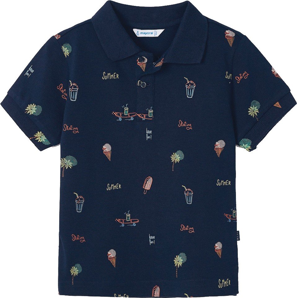 MAYORAL POLO T-SHIRT MAYORAL 026 ΣΚΟΥΡΟ ΜΠΛΕ (98 CM)(3 ΕΤΩΝ)