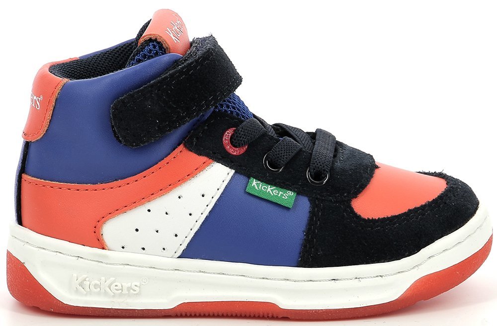 KICKERS ΜΠΟΤΑΚΙ KICKERS KICKALIEN 910878 ΣΚΟΥΡΟ ΜΠΛΕ/ΠΟΡΤΟΚΑΛΙ (EU:28)