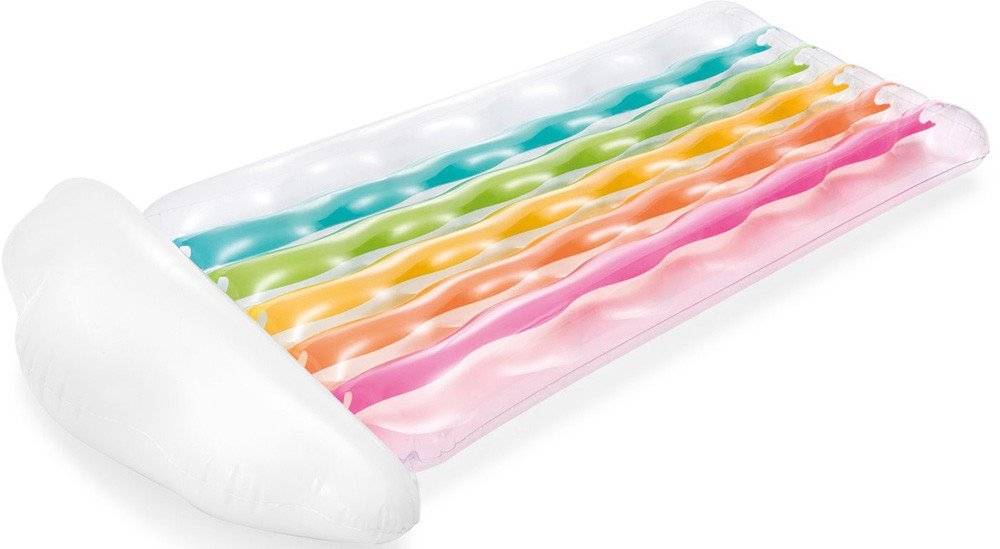 ΦΟΥΣΚΩΤΟ ΣΤΡΩΜΑ INTEX RAINBOW CLOUD MAT 87 X 181CM