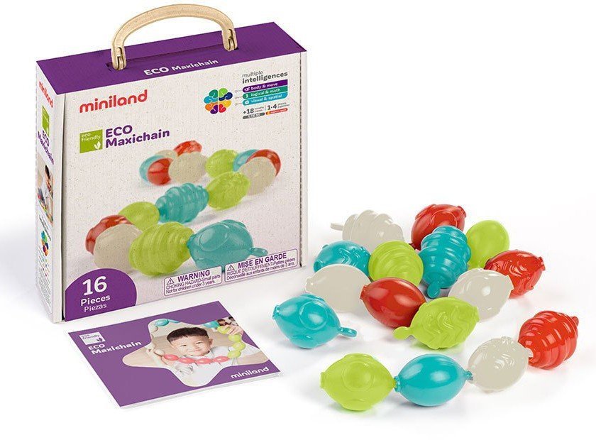 MINILAND ΣΕΤ ΔΡΑΣΤΗΡΙΟΤΗΤΩΝ MINILAND ECO MAXICHAIN 16 PCS