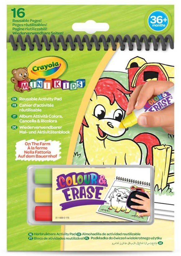 CRAYOLA CRAYOLA MINI KIDS ΣΕΤ ΧΡΩΜΑΤΙΖΩ ΞΑΝΑ - ΞΑΝΑ ΦΑΡΜΑ