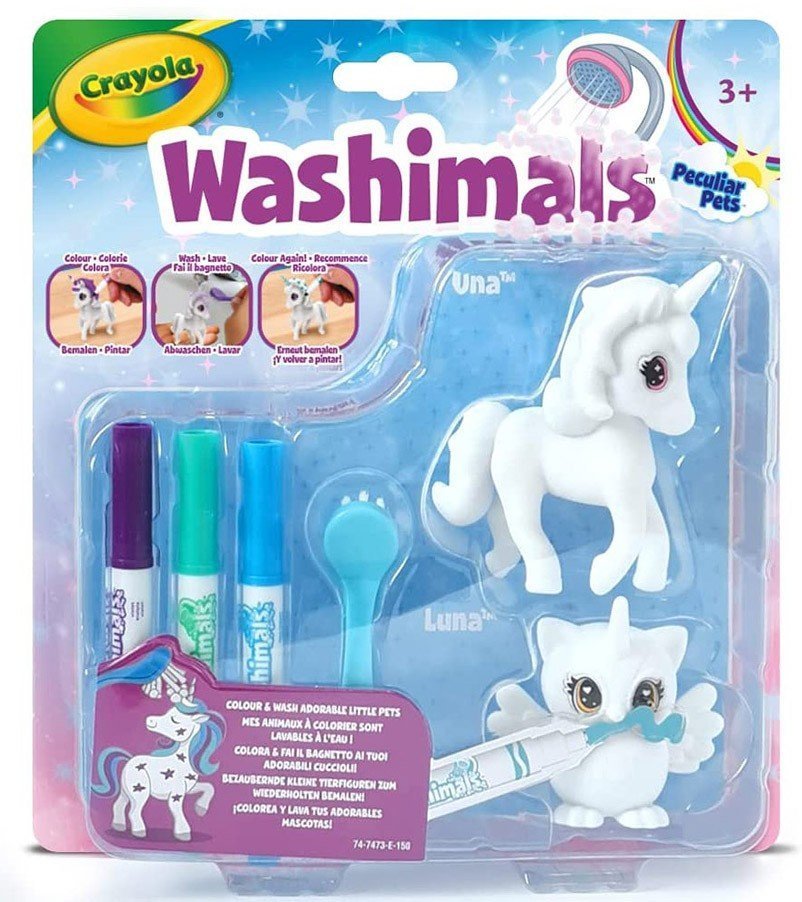 CRAYOLA CRAYOLA WASHIMALS ΣΕΤ ΜΟΝΟΚΕΡΟΣ ΚΑΙ ΚΟΥΚΟΥΒΑΓΙΑ