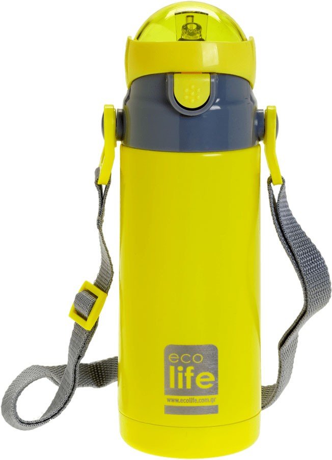 ECOLIFE ΑΝΟΞΕΙΔΩΤΟ ΠΑΙΔΙΚΟ ΘΕΡΜΟΣ ECOLIFE THERMOS KIDS 400ML ΚΙΤΡΙΝΟ