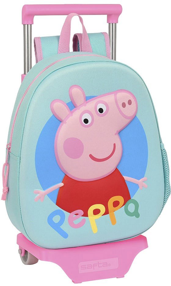SAFTA ΣΧΟΛΙΚΗ ΤΣΑΝΤΑTΡΟΛΛΕΥ SAFTA PEPPA ΤΟ ΓΟΥΡΟΥΝΑΚΙ 3D