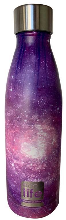 ECOLIFE ΘΕΡΜΟΣ ECOLIFE GALAXY ΑΝΟΞΕΙΔΩΤΟ ΑΤΣΑΛΙ ΜΩΒ 500ML
