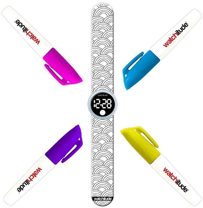 WATCHITUDE ΨΗΦΙΑΚΟ ΡΟΛΟΪ ΧΕΙΡΟΣ WATCHITUDE ΧΡΩΜΑΤΙΣΕ ΤΟ RAINBOW