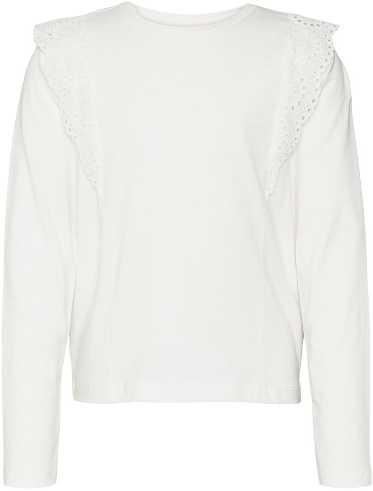 VERO MODA ΜΠΛΟΥΖΑ ΜΑΚΡΥΜΑΝΙΚΗ VERO MODA 10302395 VPANNA ΛΕΥΚΟ (146-152 CM)-(11-12 ΕΤΩΝ)