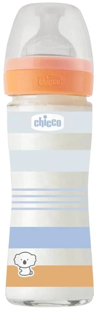 CHICCO ΜΠΙΜΠΕΡΟ ΓΥΑΛΙΝΟ CHICCO BOY WELL BEING 240ML 0Μ+