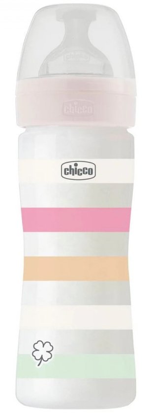 CHICCO ΜΠΙΜΠΕΡΟ ΠΛΑΣΤΙΚΟ CHICCO ΡΟΖ WELL BEING 250ML