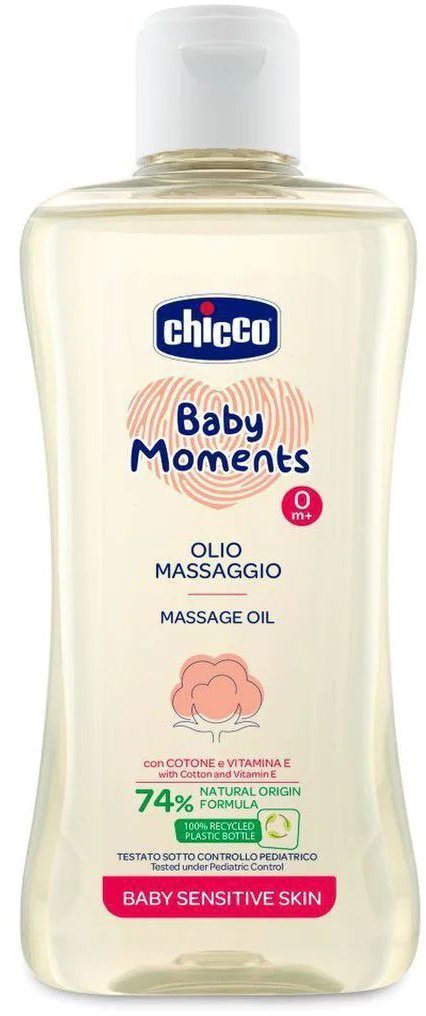 CHICCO ΛΑΔΙ ΓΙΑ ΜΑΣΑΖ SENSITIVE NEW BABY MOMENTS CHICCO 200ML