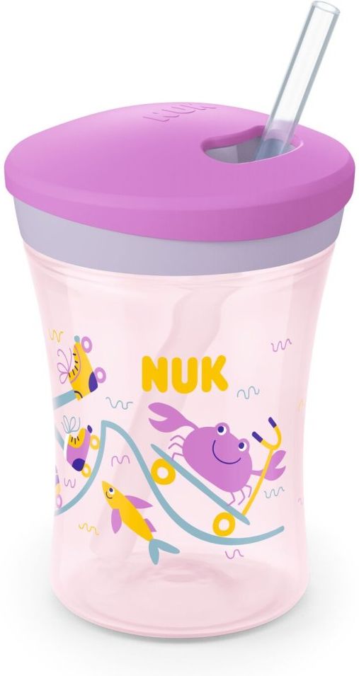 NUK ΠΟΤΗΡΙ NUK ACTION CUP ΜΩΒ 230ML ΓΙΑ 12M+