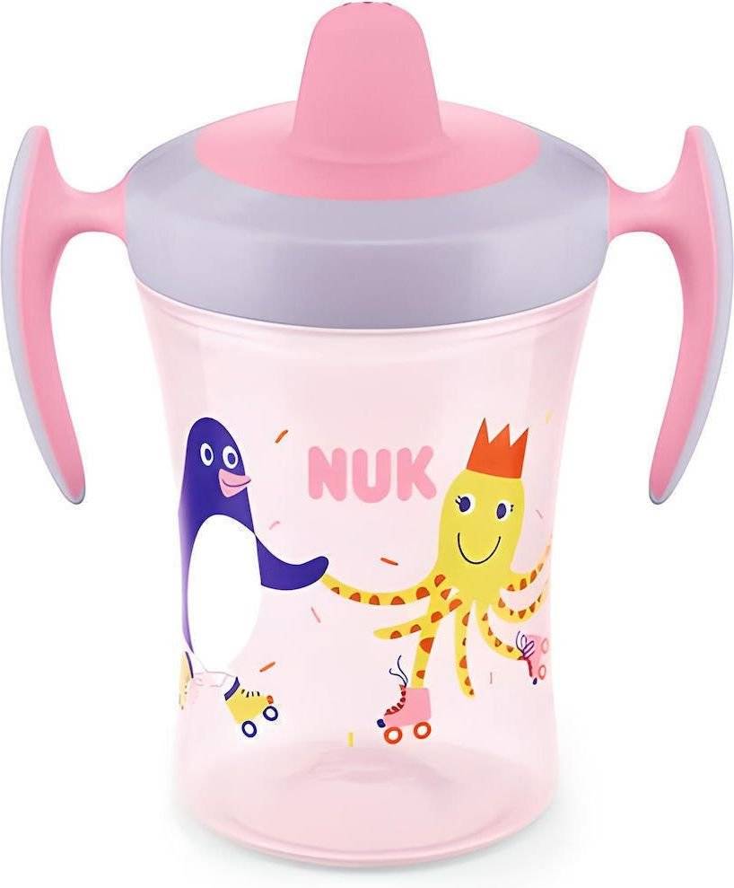 ΚΥΠΕΛΟ NUK TRAINER CUP ΡΟΖ 230ML ΓΙΑ 6M+