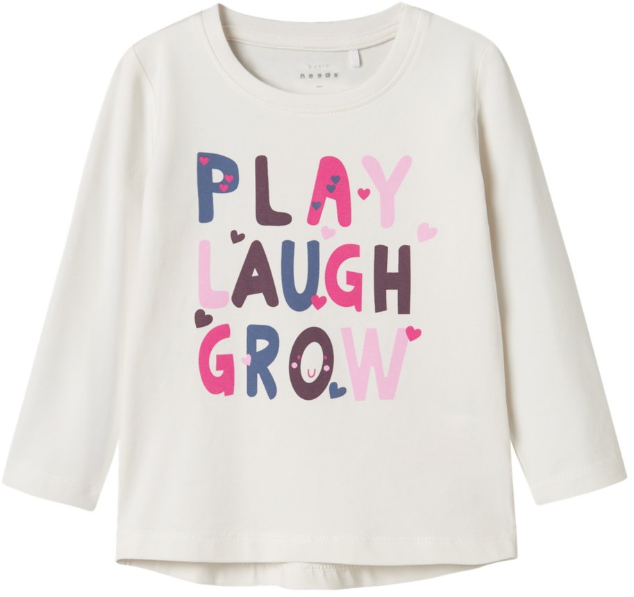NAME IT ΜΠΛΟΥΖΑ ΜΑΚΡΥΜΑΝΙΚΗ NAME IT NMFVIX PLAY LAUGH GROW 13224958 ΕΚΡΟΥ (110CM)(5 ΕΤΩΝ)