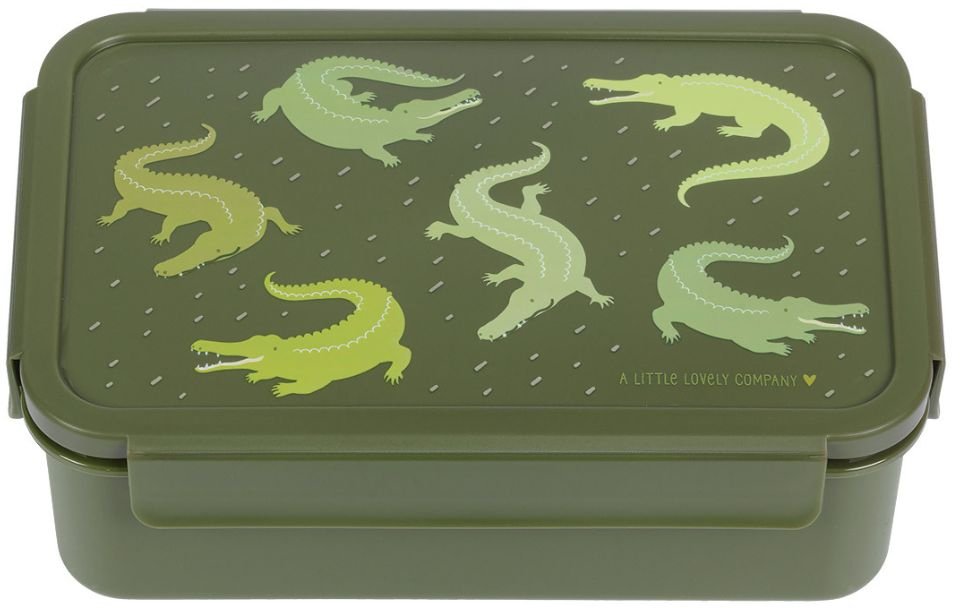 A LITTLE LOVELY COMPANY ΔΟΧΕΙΟ ΦΑΓΗΤΟΥ A LITTLE LOVELY COMPANY BENTO LUNCH BOX: CROCODILES