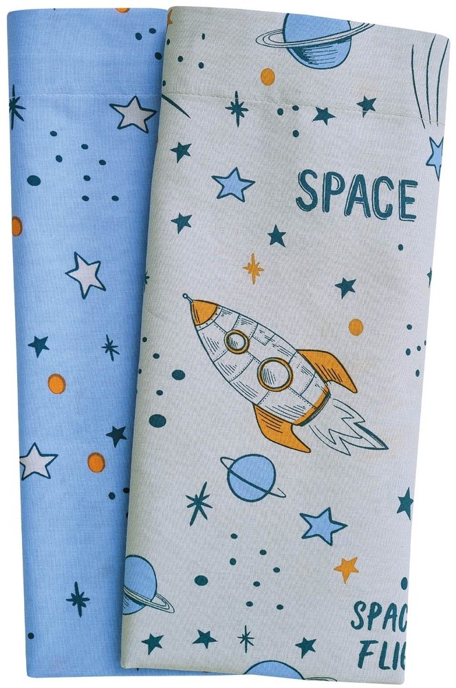 DAS HOME ΣΕΤ ΣΕΝΤΟΝΙΑ BABY DAS HOME ΛΙΚΝΟΥ FUN 4912 ΓΑΛΑΖΙΟ/ΓΚΡΙ 70Χ120CM 2ΤΜΧ