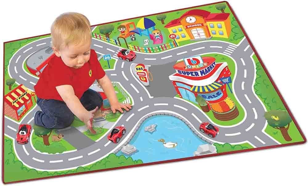 BBURAGO JUNIOR FERRARI JUNIOR CITY PLAYMAT 100X70CM (16/85008)