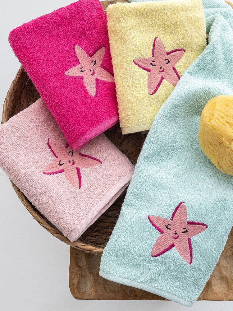 ΠΑΛΑΜΑΙΚΗ ΣΕΤ ΠΕΤΣΕΤΕΣ ΠΑΛΑΜΑΙΚΗ KIDS BATH 40X60CM STARFISH 4ΤΜΧ