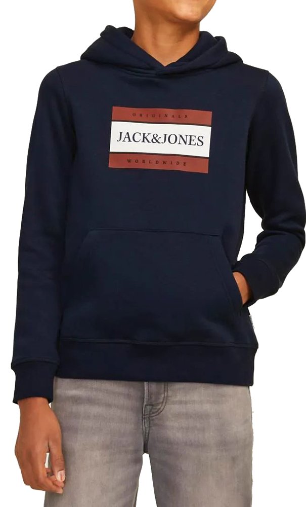 JACK - JONES HOODIE JACK - JONES JORFREDERIKSBERG 12263243 ΣΚΟΥΡΟ ΜΠΛΕ (128 CM) (8 ΕΤΩΝ)