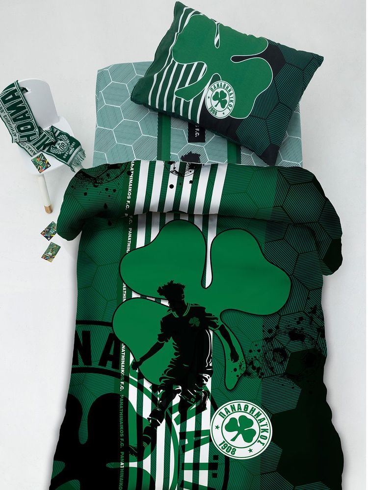 ΠΑΛΑΜΑΙΚΗ ΣΕΤ ΣΕΝΤΟΝΙΑ ΜΟΝΑ ΠΑΛΑΜΑΙΚΗ PANATHINAIKOS F.C. FC11 170X260CM 3ΤΜΧ