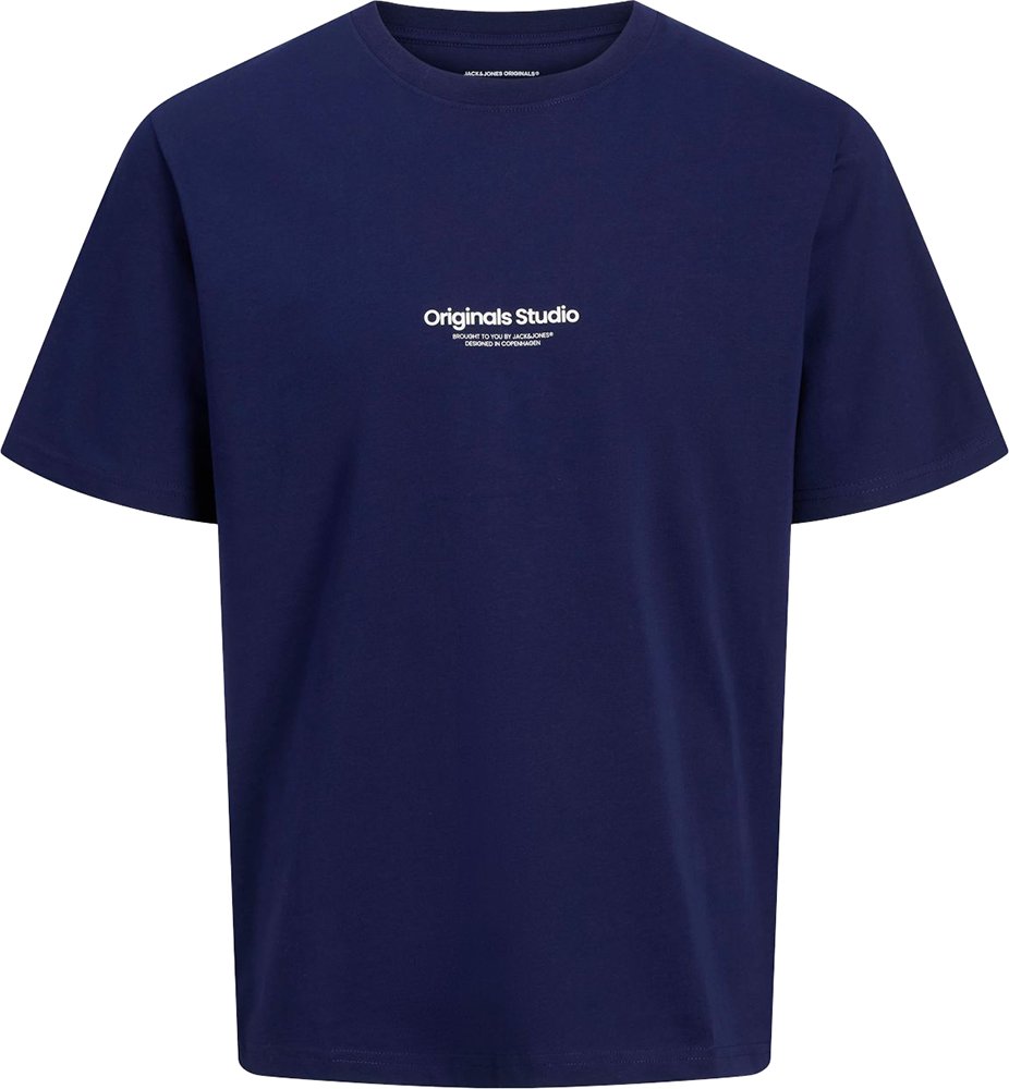 JACK - JONES ΜΠΛΟΥΖΑ JACK - JONES 12242827 PRINTED T-SHIRT JUNIOR ΜΠΛΕ ΣΚΟΥΡΟ (176 CM)