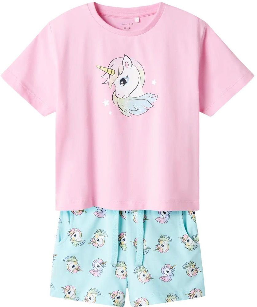 NAME IT ΣΕΤ NAME IT 13239682 NMFZOSANNA NREG SHORTS SET ΡΟΖ/ΘΑΛΑΣΣΙ (92 CM)-(2-3 ΕΤΩΝ)