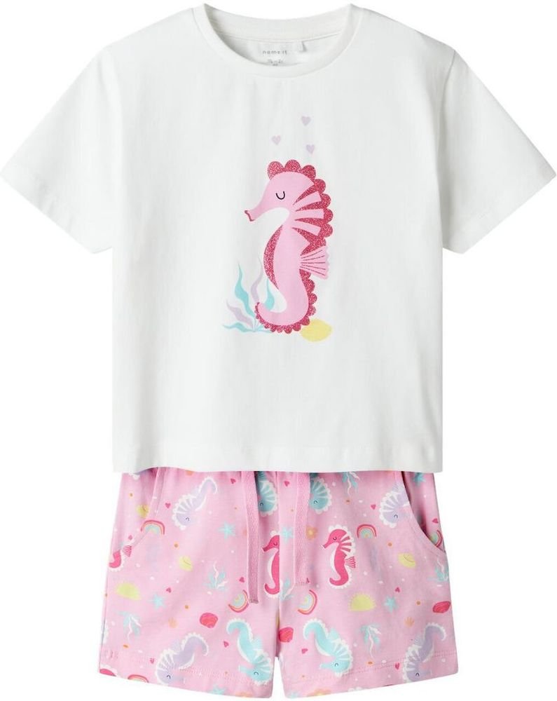 NAME IT ΣΕΤ NAME IT 13239682 NMFZOSANNA NREG SHORTS SET ΛΕΥΚΟ/ΡΟΖ (122 CM)-(7 ΕΤΩΝ)