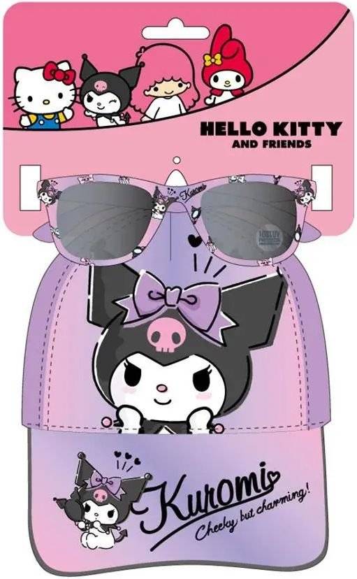 ΣΕΤ ΚΑΠΕΛΟ - ΓΥΑΛΙΑ ΗΛΙΟΥ HELLO KITTY KUROMI 53ΕΚ