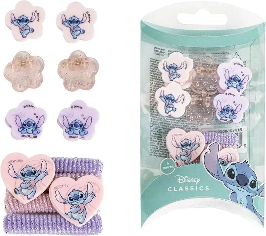 LICENSED PRODUCTS ΣΕΤ ΟΜΟΡΦΙΑΣ ΜΕ ΑΞΕΣΟΥΑΡ ΜΑΛΛΙΩΝ DISNEY LILO - STITCH 10ΤΜΧ