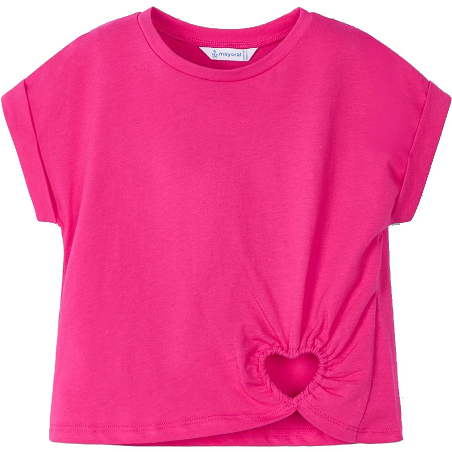 MAYORAL ΜΠΛΟΥΖΑ MAYORAL 03006-072 HEART DETAIL T-SHIRT ΜΑΤΖΕΝΤΑ (98 CM)-(3 ΕΤΩΝ)