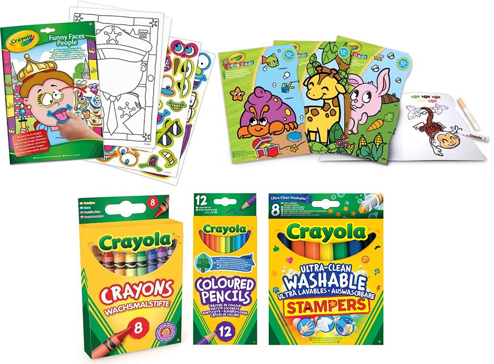 CRAYOLA ΣΕΤ CRAYOLA ΒΙΒΛΙΟ ΖΩΓΡΑΦΙΚΗΣ 2ΤΜΧ / ΚΗΡΟΜΠΟΓΙΕΣ 8TMX / ΜΑΡΚΑΔΟΡΟΙ 8TMX / ΞΥΛΟΜΠΟΓΙΕΣ 12ΤΜΧ