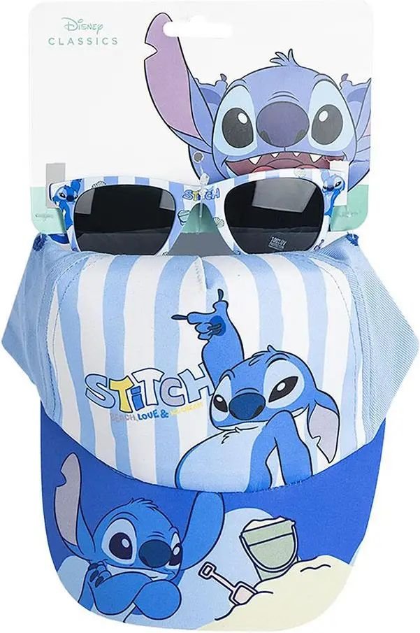 LICENSED PRODUCTS ΣΕΤ ΚΑΠΕΛΟ - ΓΥΑΛΙΑ ΗΛΙΟΥ DISNEY LILO AND STITCH ΜΠΛΕ 53ΕΚ