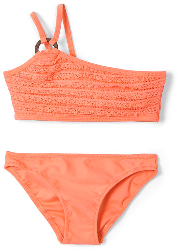 MAYORAL ΜΑΓΙΟ BIKINI MAYORAL GIRL RUFFLE ΜΑΝΤΑΡΙΝΙ (104 CM)-(4 ΕΤΩΝ)