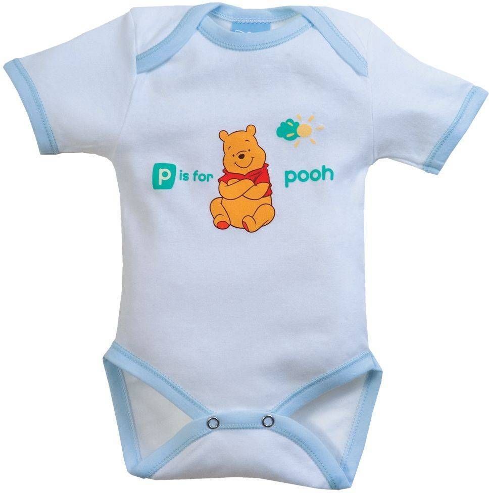 OMEGA HOME ΦΟΡΜΑΚΙ OMEGA HOME ΚΟΝΤΟ ΜΑΝΙΚΙ DISNEY P IS FOR POOH ΛΕΥΚΟ/ΓΑΛΑΖΙΟ (72ΕΚ.)-(9-12 ΜΗΝΩΝ) 3TMX