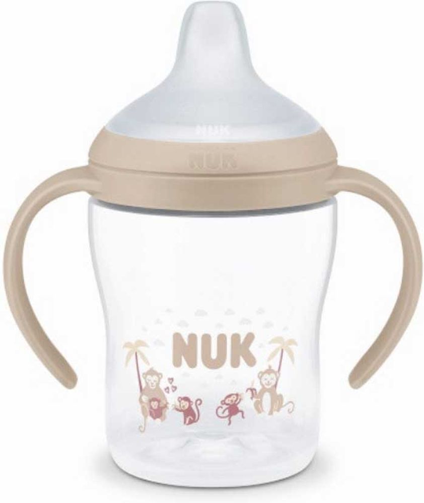 ΜΠΙΜΠΕΡΟ ΕΚΠΑΙΔΕΥΣΗΣ NUK PERFECT MATCH PP ΜΕ ΔΥΟ ΛΑΒΕΣ 6M MONKEY 150ML
